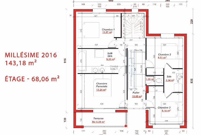  Vente Terrain + Maison - Terrain : 1 205m² - Maison : 143m² à Thomery (77810) 