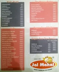 Jal Mahal Ice Cream Cafe menu 2