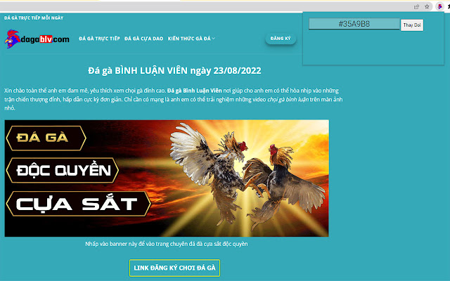 Đá gà BLV Backgroud chrome extension