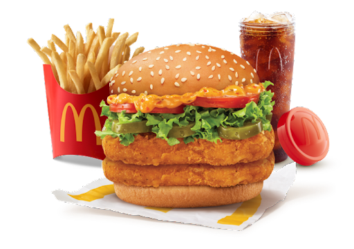 McSpicy Deluxe Chicken Double Patty Burger Combo