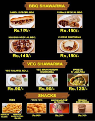 The Paradise's Shawarma menu 2