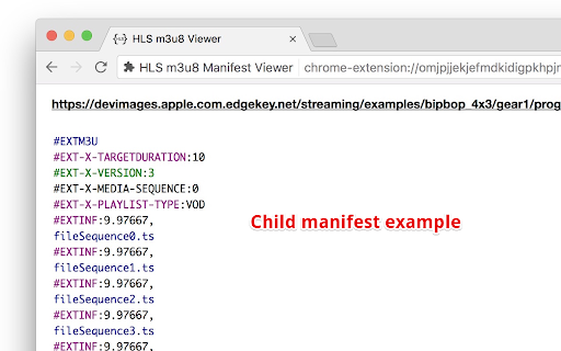 Adaptive Bitrate Manifest Viewer