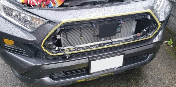 RAV4のjiayanブラケット・オフパケ・キャリパー塗装・ラプターグリル・グレメタに関するカスタム事例の投稿画像9枚目