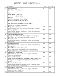 Dakkhan - South Indian Heaven menu 3