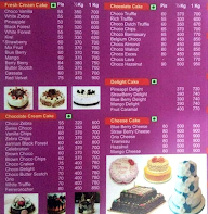 S N Cake Shop menu 1