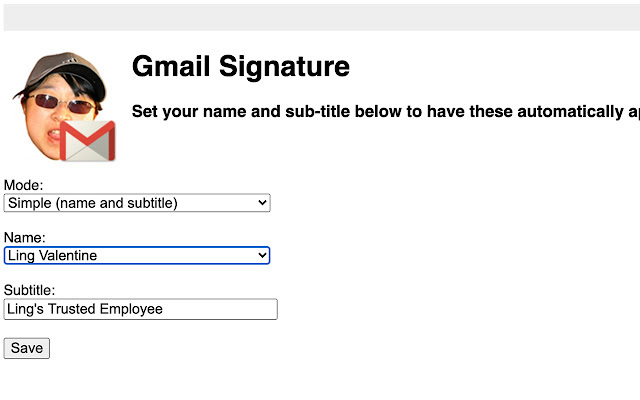 LINGsCARS - Gmail Signatures chrome extension