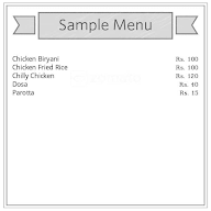 Sri Navin Hotel menu 1