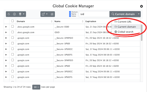 Global Cookie Manager