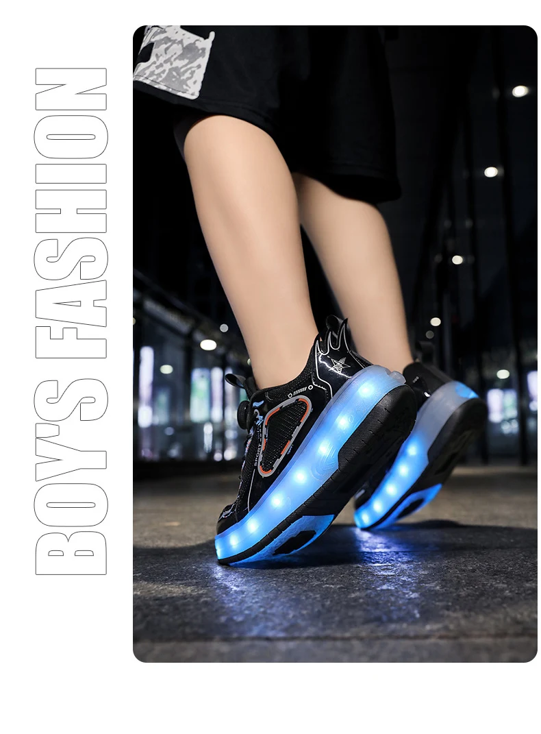 Title 22, Mesh Dubbele Wielen Heelys voor Kinderen met LE...