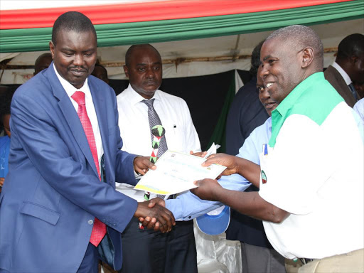 Governor Jackson Mandago during a World Food Day event in Turbo, Eldoret, on November 8 / MATHEWS NDANYI