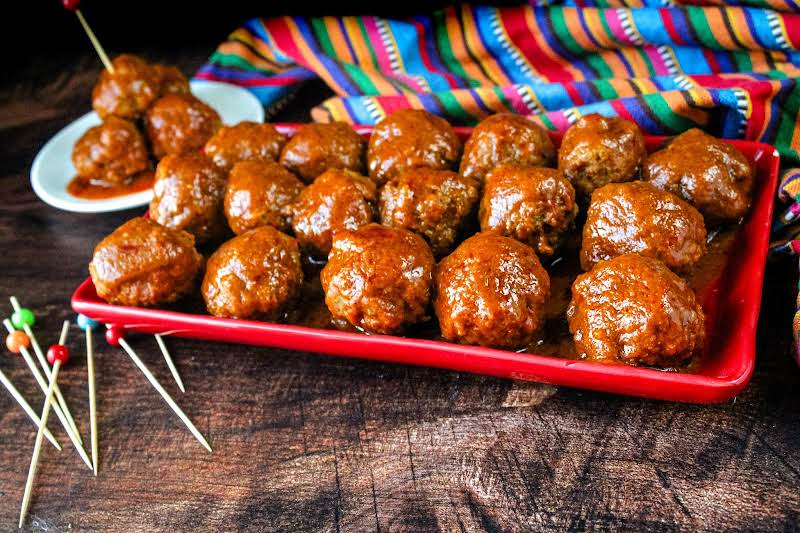 A Platter Of Tamale Balls.