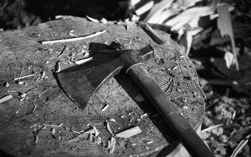 The ax and the tree stump screenshot 1