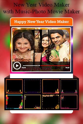 New Year Video Maker with Music-Photo Movie Maker