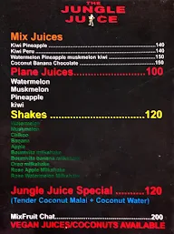 Jungle Juice menu 2