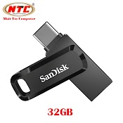 Usb Otg Sandisk Ultra Dual Drive Go Usb Type - C 3.1 32Gb 150Mb/S (Đen) - Hàng Chính Hãng