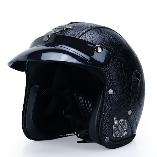 Title 18, Retro Motorcycle Helmet Male Classic Style Comf...