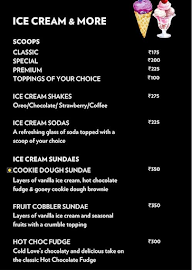 Cold Love Ice Cream menu 2