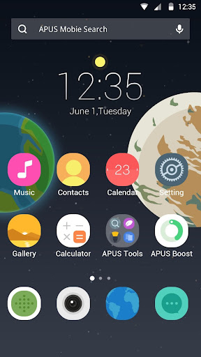 Home Planet theme for APUS