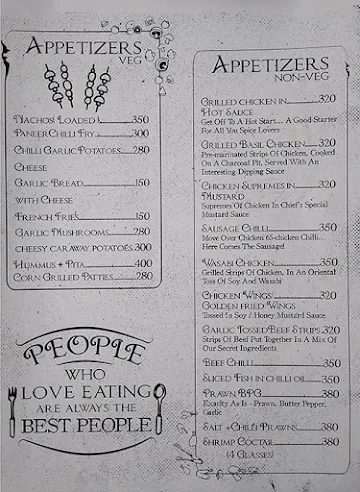 Mad House Grill menu 