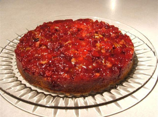 Cranberry De-Lite Cake AKA: Cranberry Upside-Down Cake