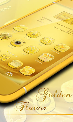 Golden GO Launcher Theme