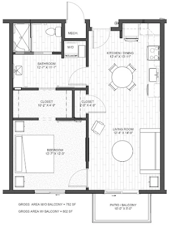 Go to One Bedroom Grand Floorplan page.