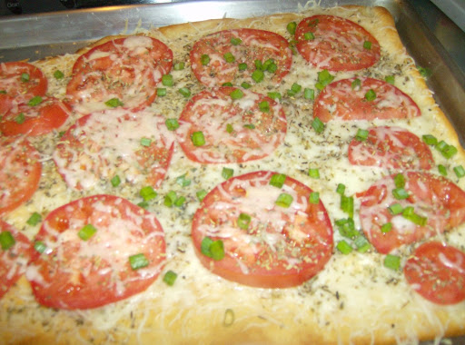 Rose Mary's Tomato Cheese Bread Squares