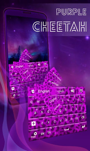 Purple Cheetah Keyboard