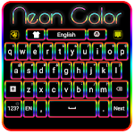 Cover Image of Скачать Neon Color Keyboard 3.87 APK