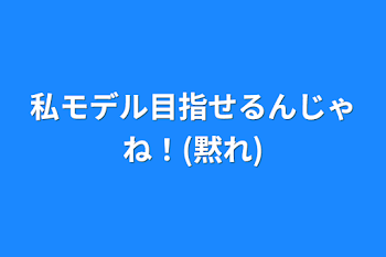 「私モデル目指せるんじゃね！(黙れ)」のメインビジュアル