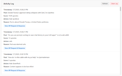 Noise Filter for Reddit Preview 1
