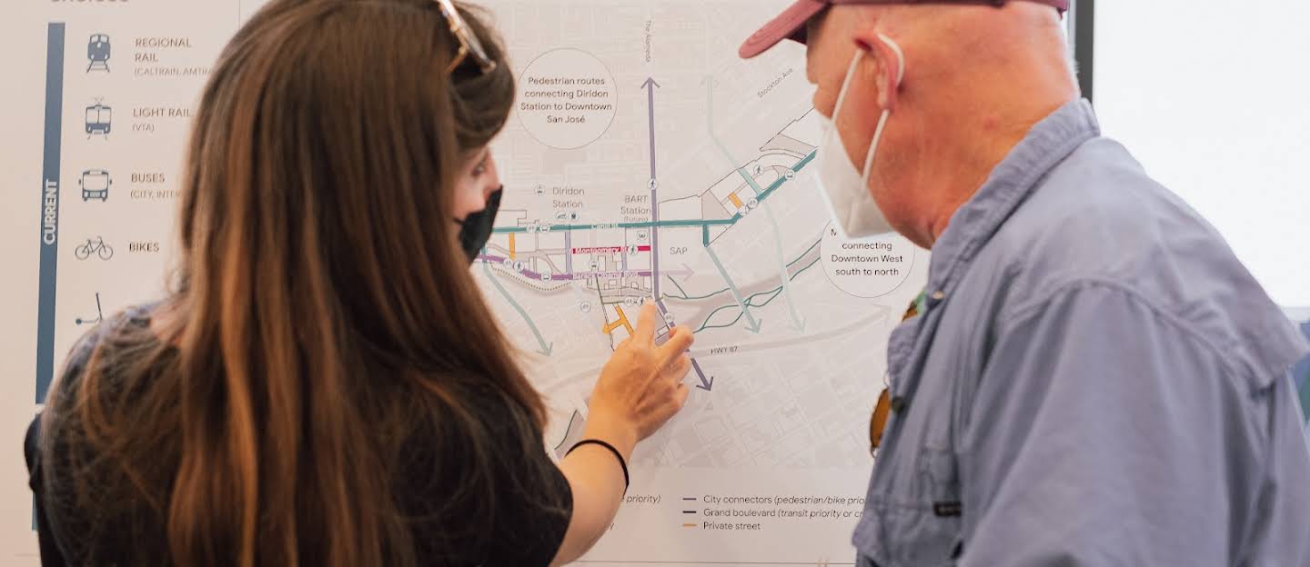 People at the Downtown West open house