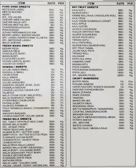 Brijwasi Sweets menu 1