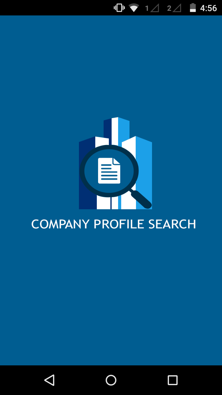 Android application Company Profile Search screenshort