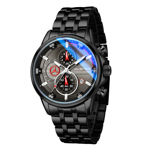 Title 7, Stainless Steel Quartz Six-hand Fashion Watch S...