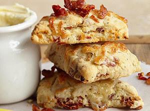 Bacon and Dried Tomato Scones