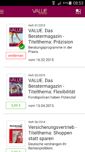 VALUE. Das Beratermagazin