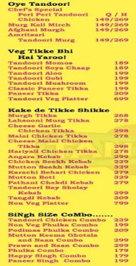 Tandoori Bay menu 1