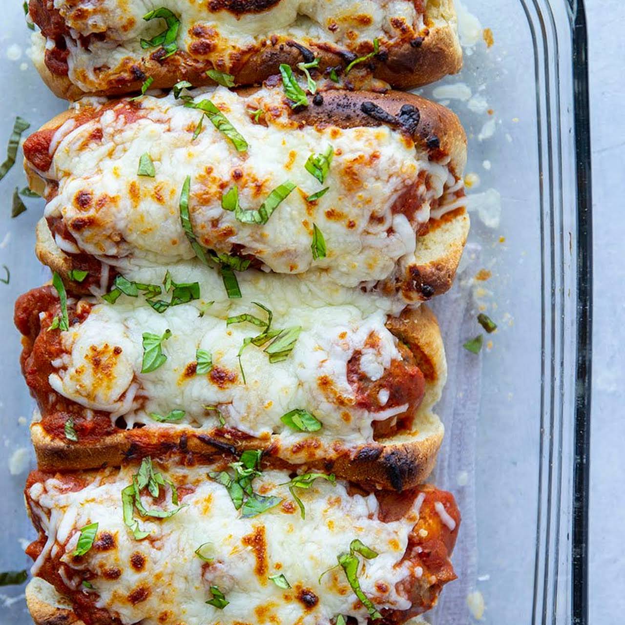 Baked Meatball Marinara Subs