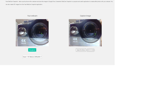 Online Webcam Capture for Google Drive