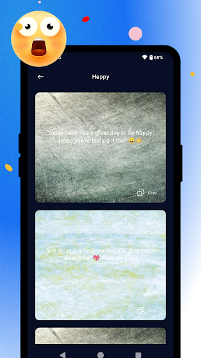 Screenshot Emotion Quote Box