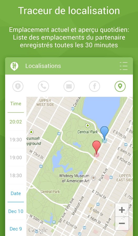   Couple Tracker - SMS Appel GPS – Capture d'écran 