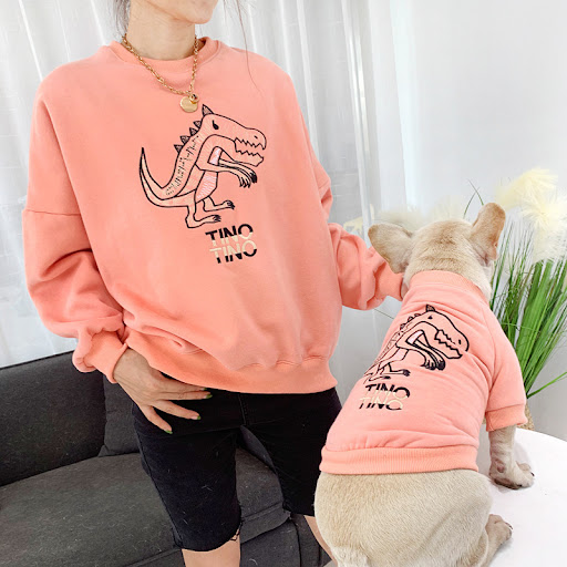 Title 5, Pet Autumn And Winter Plus Velvet Dog Parent-ch...
