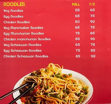 Sri Sai Siri Food Court menu 