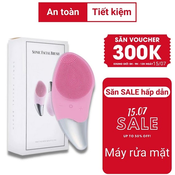 Máy Rửa Mặt Mát Xa Mini Cầm Tay Cho Nam Và Nữ, Dùng Kèm Sữa Rửa Mặt, Loại Bỏ Chất Nhờn, Bụi Bẩn, Tế Bào Chết