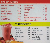 Squeez Juice Bars menu 3