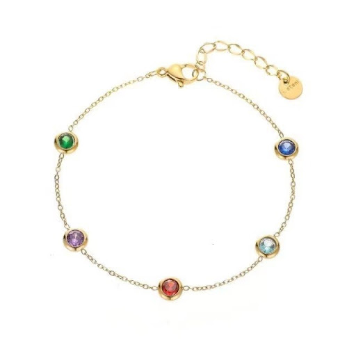 Title 2, Colorful Round Titanium Steel Bracelet for Wome...