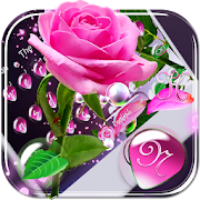 Pink rose Keyboard theme  Icon