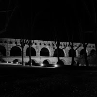 Pont du Gard di notte di 