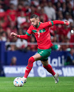 Hakim Ziyech of Morocco during the international friendly game between Morocco and Peru at Civitas Metropolitan Stadium on March 28, 2023 